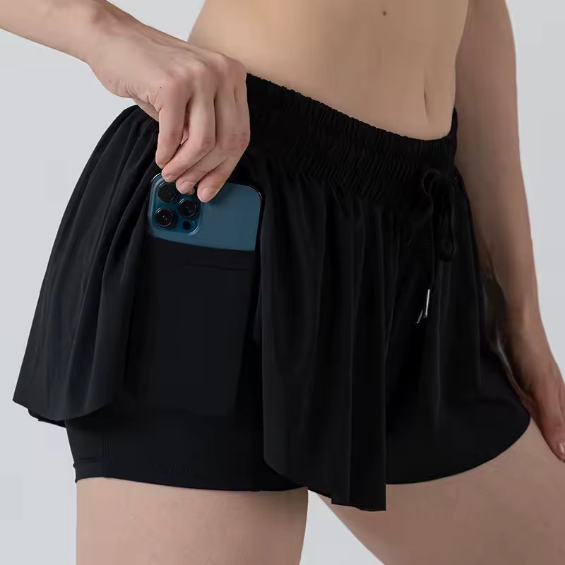 Hybrid Loose Shorts with Pockets