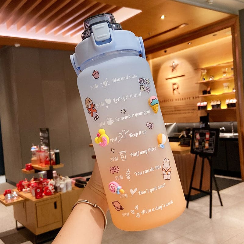 Stay Hydrated and Empowered with Our Motivational 2L Water Bottle
