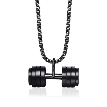 Wear Your Passion for Fitness with Our Dumbbell Necklace Pendant
